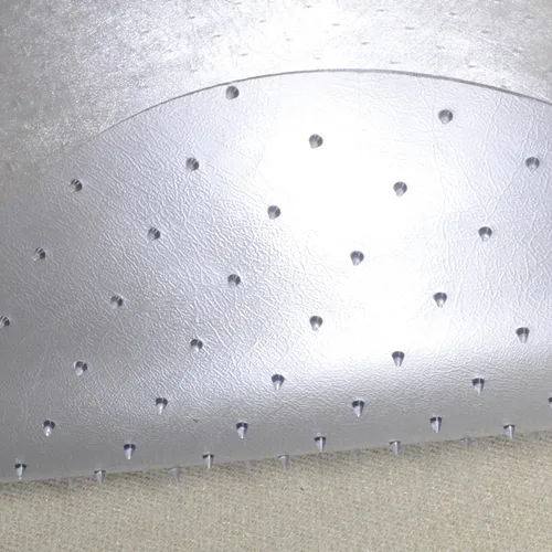 Vista 3 de Evolve Alfombra transparente para silla de oficina de 39 x 52 pulgadas con borde para alfombra de pelo bajo, fabricado en los Estados Unidos por