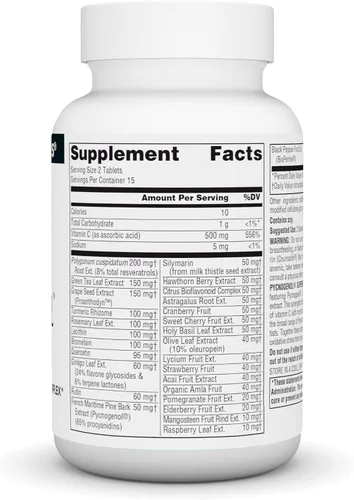 Vista 2 de Source Naturals Pycnogenol Supreme, Berry & Complejo Antioxidante Botánico* 30 Tabletas