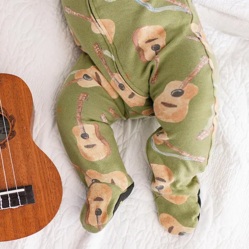 Vista 5 de Burt's Bees Baby - Pijama de una pieza para bebé, mameluco para dormir y jugar, algodón 100% orgánico, cremallera frontal