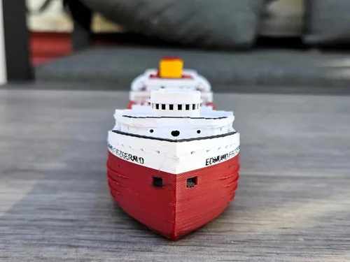 Vista 4 de TheRoller3d Edmund Fitzgerald - Modelo flotante para bañera y piscina, regalos RMS Titanic