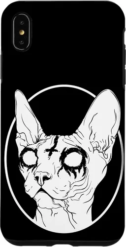 Vista 11 de Black Metal Sphynx Cat Pastel Goth and Death Metal Case for iPhone 17