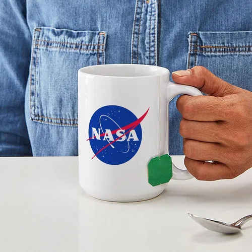 Vista 6 de CafePress NASA - Taza grande de cerámica para café, 15 oz (15.0 fl oz)
