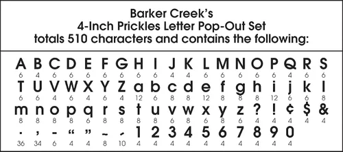 Vista 4 de BARKER CREEK Paquete de 2 letras emergentes de 4 pulgadas, pinchos, anima tus tableros de anuncios con estas letras coloridas, 510 letras mayúsculas