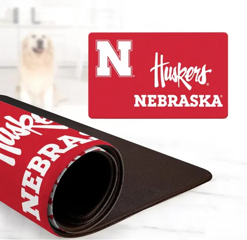 Vista 4 de Alabama Crimson Tide - Tapete con licencia oficial de alimentos y agua para perros y gatos, 18 x 29 pulgadas, antideslizante, resistente al agua