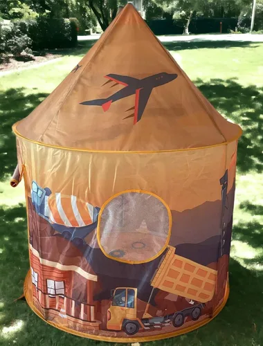 Vista 5 de Casa de juegos para niños y niñas, tienda de campaña para niños pequeños, regalo de juguete portátil desplegable, para interiores y exteriores, cama