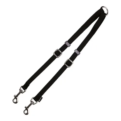 Vista 2 de Acople Correa 2 Perros Gloria Negro (1.6 x 35-56 cm) (1.6 x 35-56 cm)