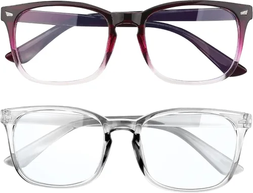Vista 11 de Paquete de 2 lentes de luz azul para mujeres y hombres, gafas de computadora