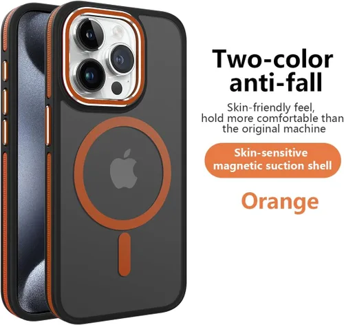 Vista 5 de Funda para iPhone 13 Pro Max, iPhone 13 Pro Max [compatible con MagSafe] translúcida mate a prueba de golpes, para mujeres, hombres y niñas, funda