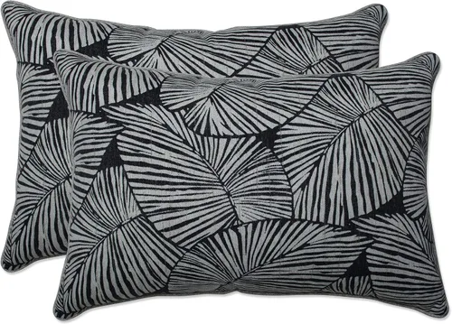 Vista 41 de Pillow Perfect Almohadas lumbares Delray azul marino para exteriores/interiores, 11.5 x 18.5 pulgadas, paquete de 2