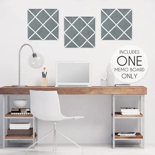 Vista 2 de Sweet Jojo Designs Tablero de Anuncios de Fotos con Memoria de Tela Gris - Terciopelo Arrugado Aplastado Plateado Gris Claro Sólido Lujoso Elegante