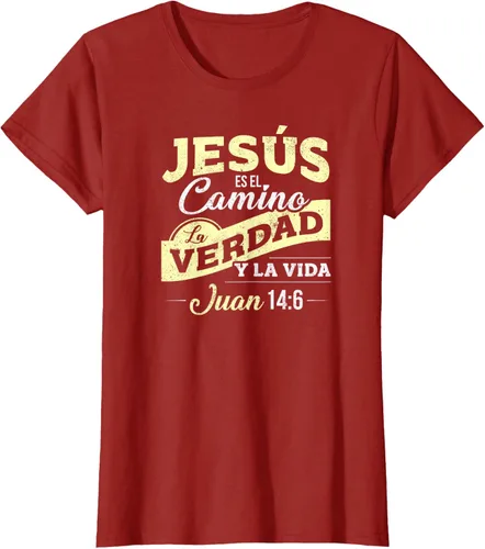Vista 44 de Camisas de la Biblia de Jesus para los Cristianos Camiseta Española Negro