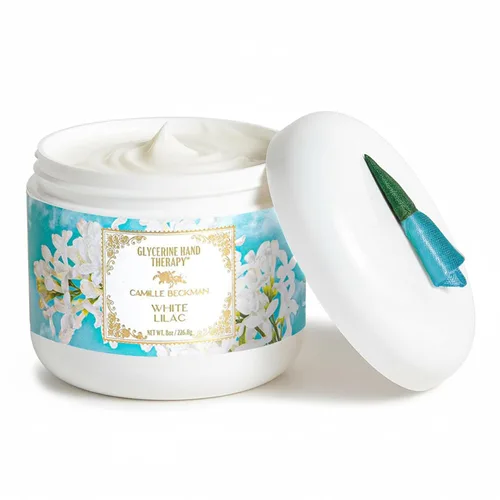 Vista 20 de Camille Beckman Crema de terapia de manos de glicerina, lavanda mora, 8 onzas