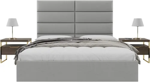 Vista 26 de Vänt - Paneles tapizados de cabecera para montar en la pared, diseño Elizabeth, 120 x 46 pulgadas, configuración de 16 paneles individuales