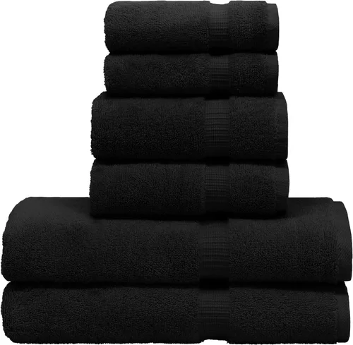 Vista 24 de Colección Luxury Hotel & Spa Altamente Absorbente, Secado Rápido 100% Algodón Turco 700 GSM, Toalla Eco Amigable, para Baño Borde Dobby Toalla