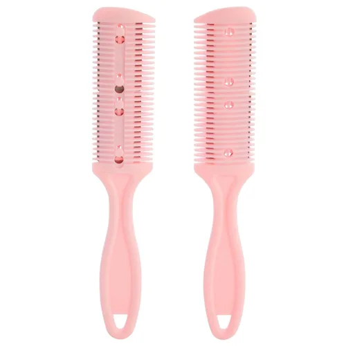 Vista 8 de Glamlily Juego de peine de afeitar para adelgazar el cabello, recortadora de extremo dividido, peine adelgazante sin esfuerzo, paquete de 4 a 7.1 x