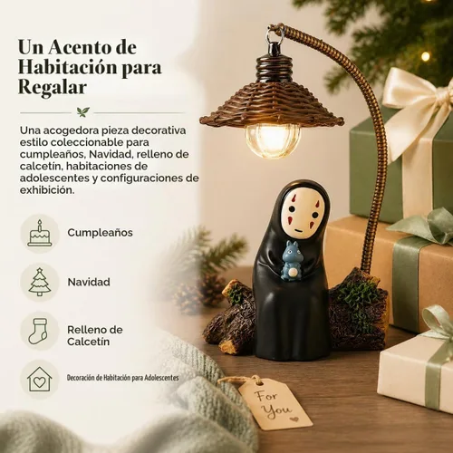 Vista 4 de Lámpara Sin Cara, Luz Nocturna Sin Cara para Niños, Regalo para Decoración del Hogar