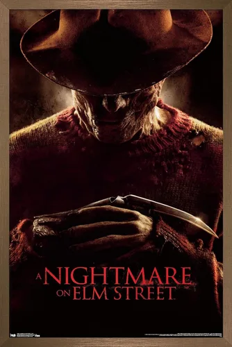 Vista 17 de Trends International A Nightmare on Elm Street - 2010 Wall Poster, 22.4L x 14.7W, Barnwood Framed Version