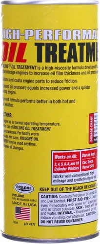 Vista 2 de Rislone 4471 Tratamiento de aceite de alto rendimiento, 15 oz