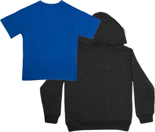 Vista 2 de Nintendo Super Mario - Paquete de 2 sudaderas con capucha y camiseta para niños Super Mario con capucha
