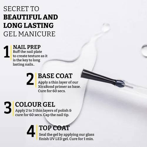 Vista 3 de Mia Secret Gel UV LED con acabado de vidrio 0.5 onzas líquidas - 0.5 fl oz