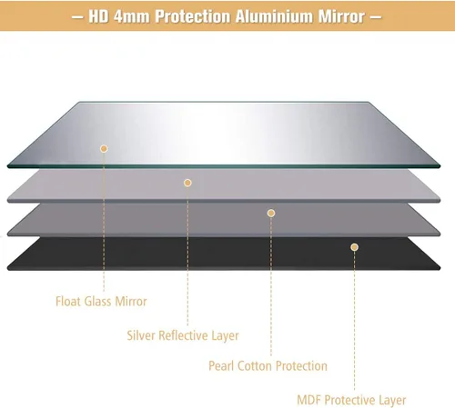 Vista 3 de CHARMAID Espejo rectangular grande de longitud completa para dormitorio, de 59 x 22 pulgadas, espejo de tocador de pie o montado en la pared