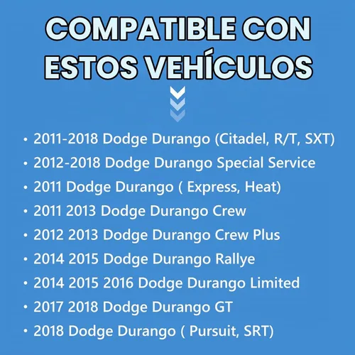 Vista 6 de FIONE - Para cubierta de guardabarros de arco de rueda delantera, moldura de acabado compatible con Dodge Durango 2011-2018, ensanchamientos
