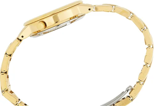 Vista 3 de SEIKO SNKA10 5 Reloj automático de acero inoxidable dorado con esfera dorada para hombre, Oro, Relojes de moda