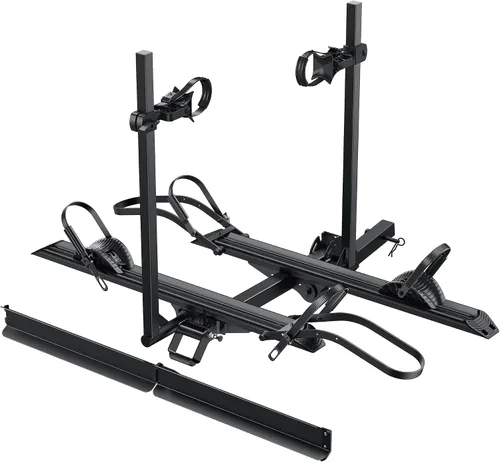 Vista 12 de Young 2 Bike Rack Basculante Montado en Enganche con Pedal Conveniente para Automóviles, SUVs y Camiones, Se Adapta a Enganches de 1.25" y 2
