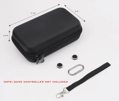 Vista 6 de XORDING Funda de transporte compatible con Backbone One, carcasa dura de nailon, funda protectora, con una pulsera, llavero y bolsillo de red