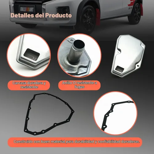 Vista 4 de TRANSPEED JF015E RE0F11A Kit de filtro de aceite de transmisión de metal y junta de bandeja compatible con Nissan Sentra Tiida Versa Note Suzuki