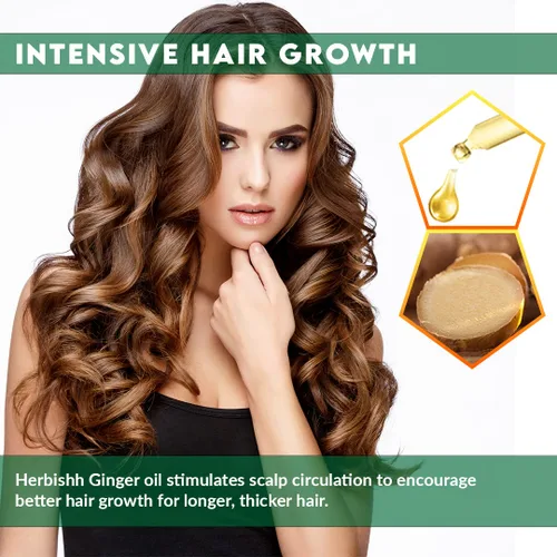 Vista 8 de Herbishh Combo de fortalecimiento del cabello que contiene champú de color para el cabello, tinte para el cabello, 16.9 fl oz borgoña + aceite