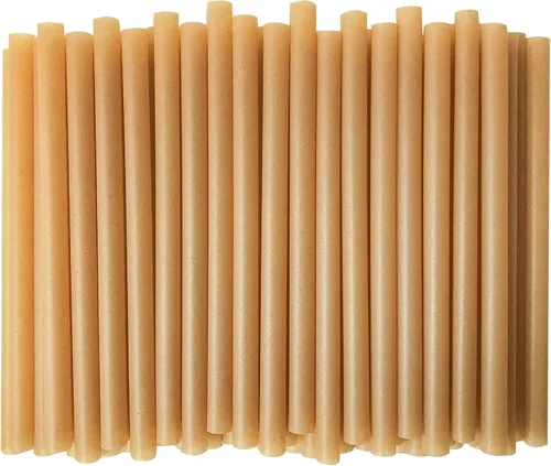 Vista 9 de Pajitas biodegradables para batidos envueltas individualmente de 8 pulgadas, hechas de caña de azúcar, 150 popotes desechables compostables, una