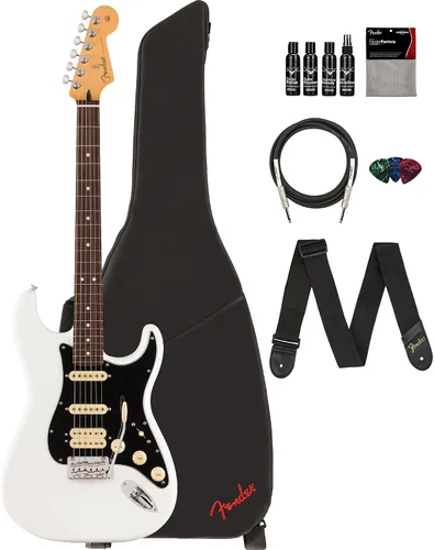 Vista 15 de Fender Player II Modified Stratocaster - Paquete de atardecer con bolsa de concierto, correa, cable, paquete de 3 púas y kit de limpieza de guitarra