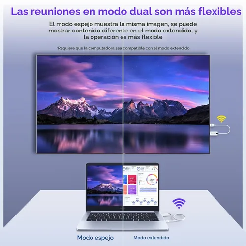 Vista 5 de EDUP® Transmisor HDMI inalámbrico y receptor 4K Decodificar entrada 1080P Plug & Play, Extensor HDMI inalámbrico de largo alcance de 165 pies/164