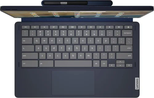 Vista 8 de Lenovo 82QS0000US, IdeaPad Duet 5 Chromebook, pantalla táctil OLED FHD de 13.3 pulgadas, Snapdragon SC7180, 4 GB de RAM, 64 GB de almacenamiento
