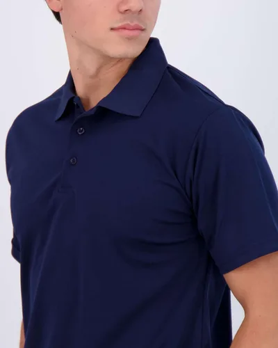 Vista 3 de Real Essentials 3 Pack: Men's Short Sleeve Golf Polo Casual Workout Sports Moisture Wicking Collared Shirt (Big & Tall)
