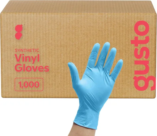 Vista 10 de Comfy Package Guantes de plástico desechables de mezcla de vinilo sintético no estériles, sin polvo ni látex