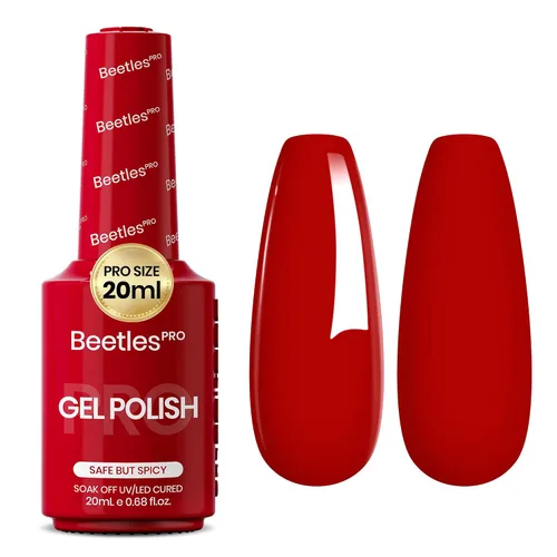Vista 28 de Beetles PRO - Esmalte de gel blanco, color blanco de 0.7 fl oz A - Creme White Ansiedad de calma