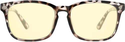 Vista 35 de TIJN Gafas de dormir con bloqueo de luz verde azul, lente de luz roja para juegos de computadora, fatiga de pantalla y protección UV Negro