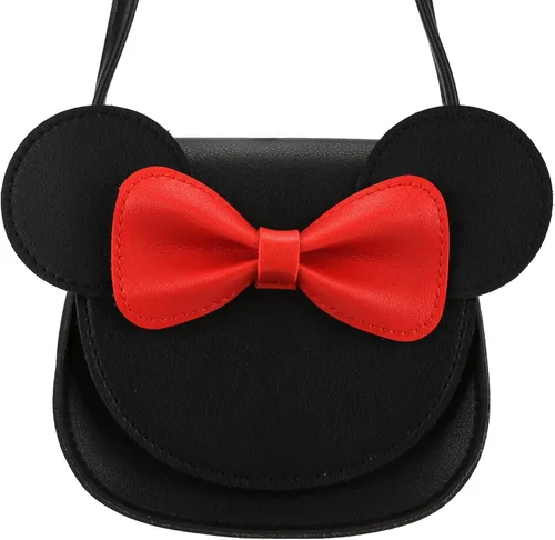 Vista 5 de Ondeam Little Mouse - Bolso cruzado con lazo para la oreja bolso de hombro de poliuretano para niños y niñas