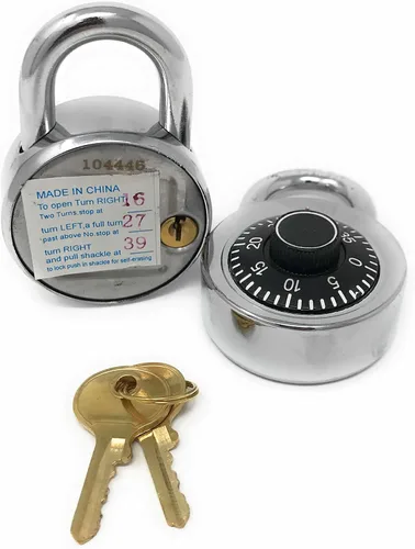 Vista 2 de Candado de combinación con llave de control de anulación única Ideal para casillero [946KA-5] Juego de 5 Candado de Combinación Llave Maestra