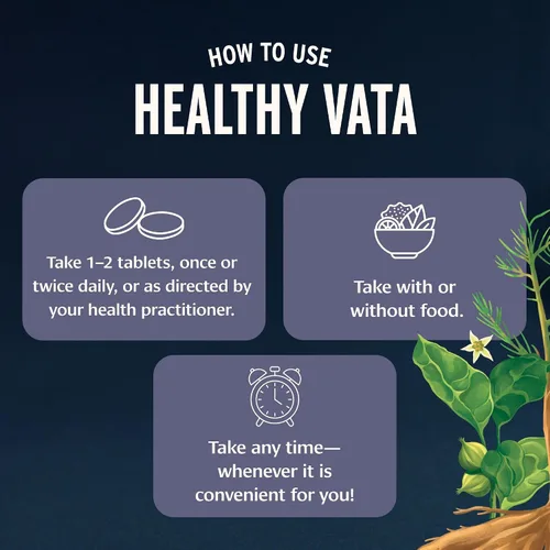 Vista 4 de Banyan Botanicals Vata saludable orgánico – Suplemento de puesta a tierra y estabilidad – con Ashwagandha, Shatavari y Mucuna – Apoyo natural