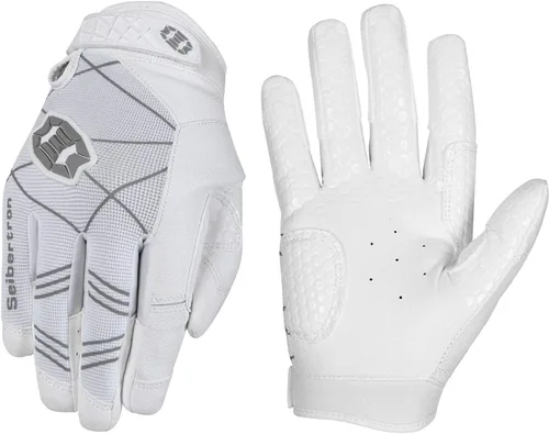 Vista 11 de Seibertron B-A-R PRO 2.0 - Guantes insignia de bateo para béisbol, sóftbol y Teeball, con super agarre, ajuste de dedo, múltiples tamaños 11 + 5