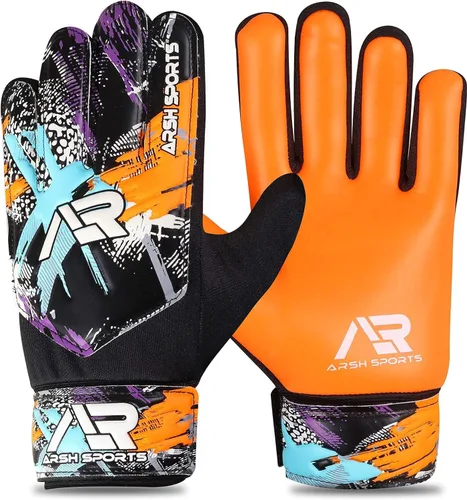 Vista 10 de Guantes de portero de fútbol, guantes de portero de fútbol para niños, jóvenes y niños con protección doble en la muñeca y palma de súper agarre