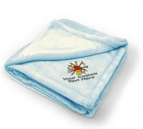 Vista 6 de Fastasticdeals Ropa de cama de bebé, mantas para niños y niñas, con logotipo de bombero, ocupación B