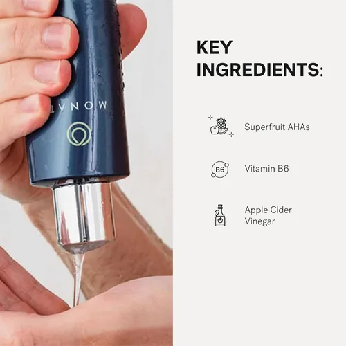 Vista 5 de MONAT Champú purificador de vinagre – Suave vinagre de sidra de manzana de alto rendimiento y potente champú natural AHA limpia profundamente