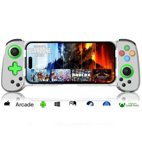 Vista 9 de arVin Wireless Controller for iPhone/iPad/iOS/Android/Tablet/PC/Switch, Phone Game Controller Joystick for Xbox Cloud Gaming/PS Remote Play/Steam
