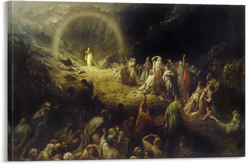 Vista 16 de 20 obras maestras por Gustave Dore - Póster artístico de Adán y Eva expulsados del Edén y arte de pared, póster moderno para decoración
