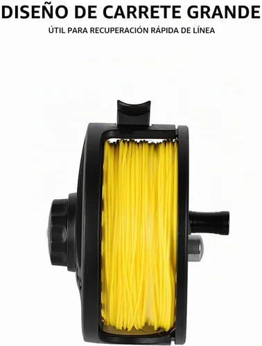 Vista 5 de SF SF-001 Carrete de pesca con mosca de arbor grande con cuerpo de aleación de aluminio 3/4wt 5/6wt 7/8wt Carrete de pesca con mosca precargado MB
