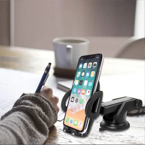 Vista 5 de Cellet Soporte telescópico para teléfono de coche – Soporte ajustable para tablero de instrumentos y parabrisas para teléfonos inteligentes